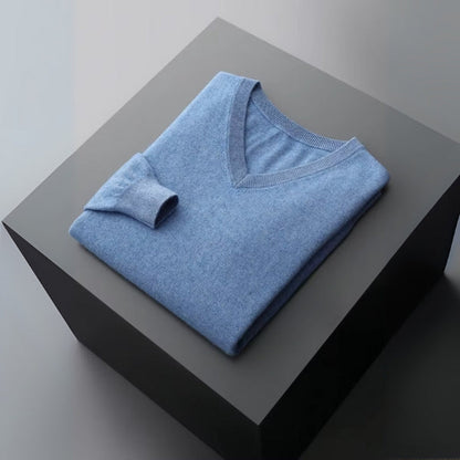 The Amalfi Merino Wool V-Neck Sweater
