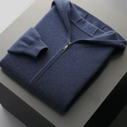 The Lucerne Merino Wool Zipper Hoodie