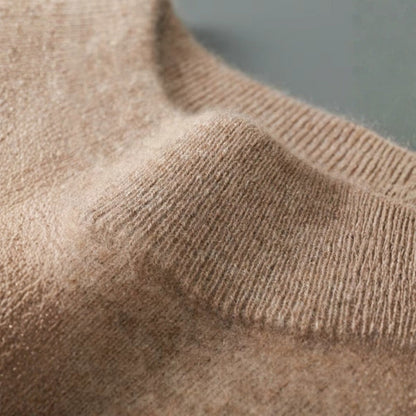 The Geneva Merino Wool Mock Neck Sweater