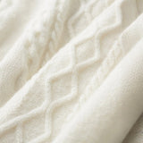 The Cortina Merino Wool Cable Turtleneck