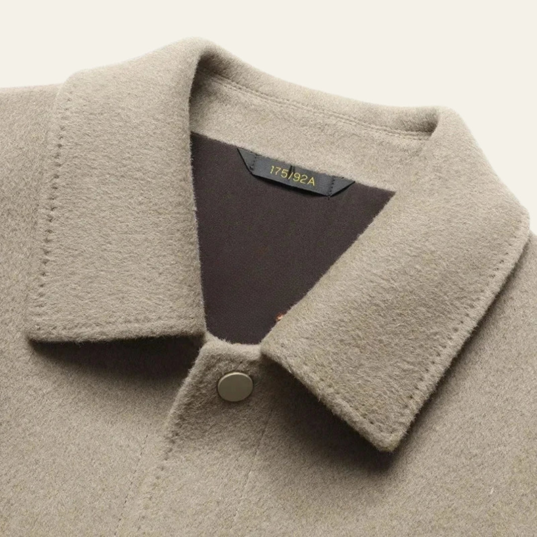 The Aspen Wool-Texture Snap Jacket