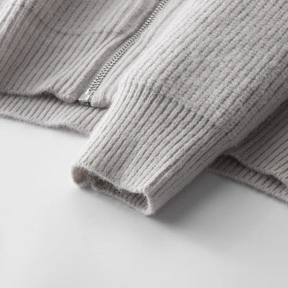 The Amalfi Wool Zipper Vest